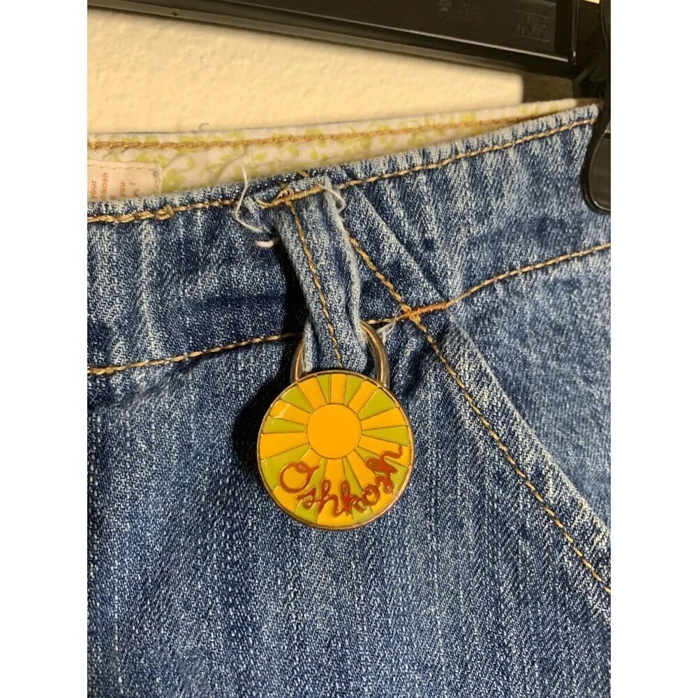VTG OshKosh B'Gosh Denim Blue Jeans Retro Y2K Casual Girls Size 12
